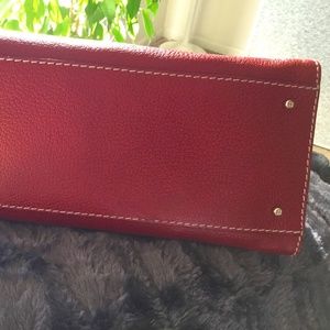 Kate Spade Red Leather Satchel Purse